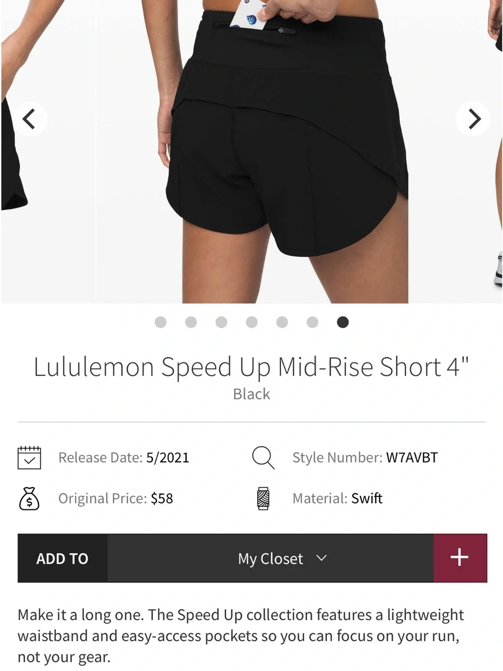 lululemon athletica Speed Up Mid-Rise 4